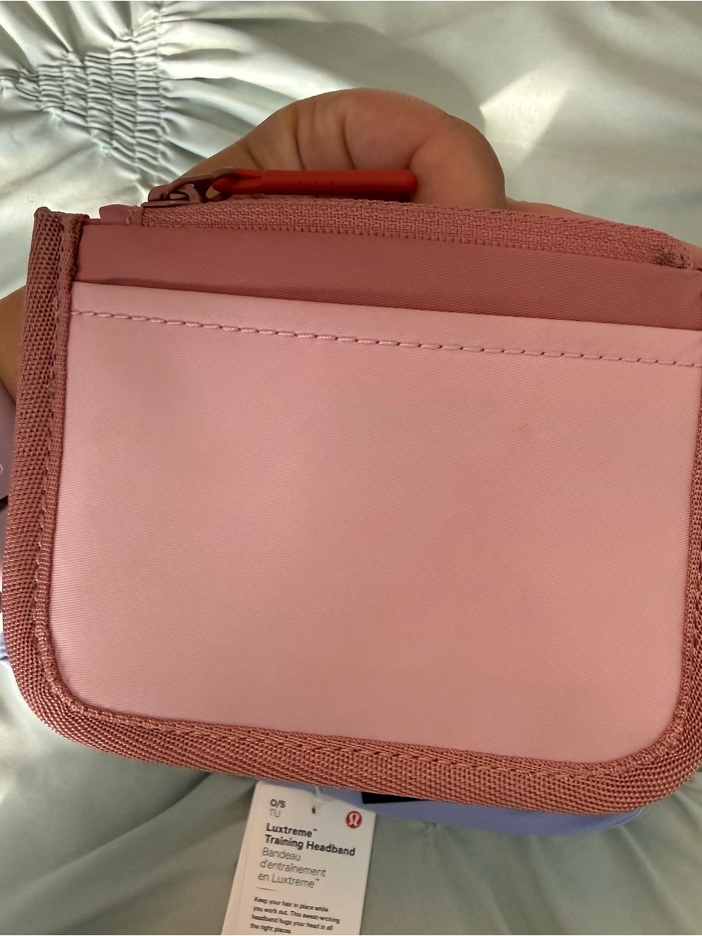 Lululemon Pink Card Wallet & Purple Headband - Picture 6 of 6
